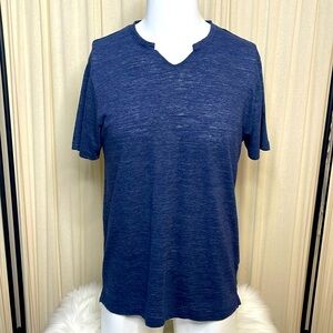 MENS/UNISEX- THREADS 4 THOUGHT SUSTAINABLE APPAREL BLUE VNECK TEE SHIRT SIZE L